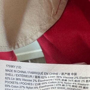 Theory Vibrant Red button down shirt dress